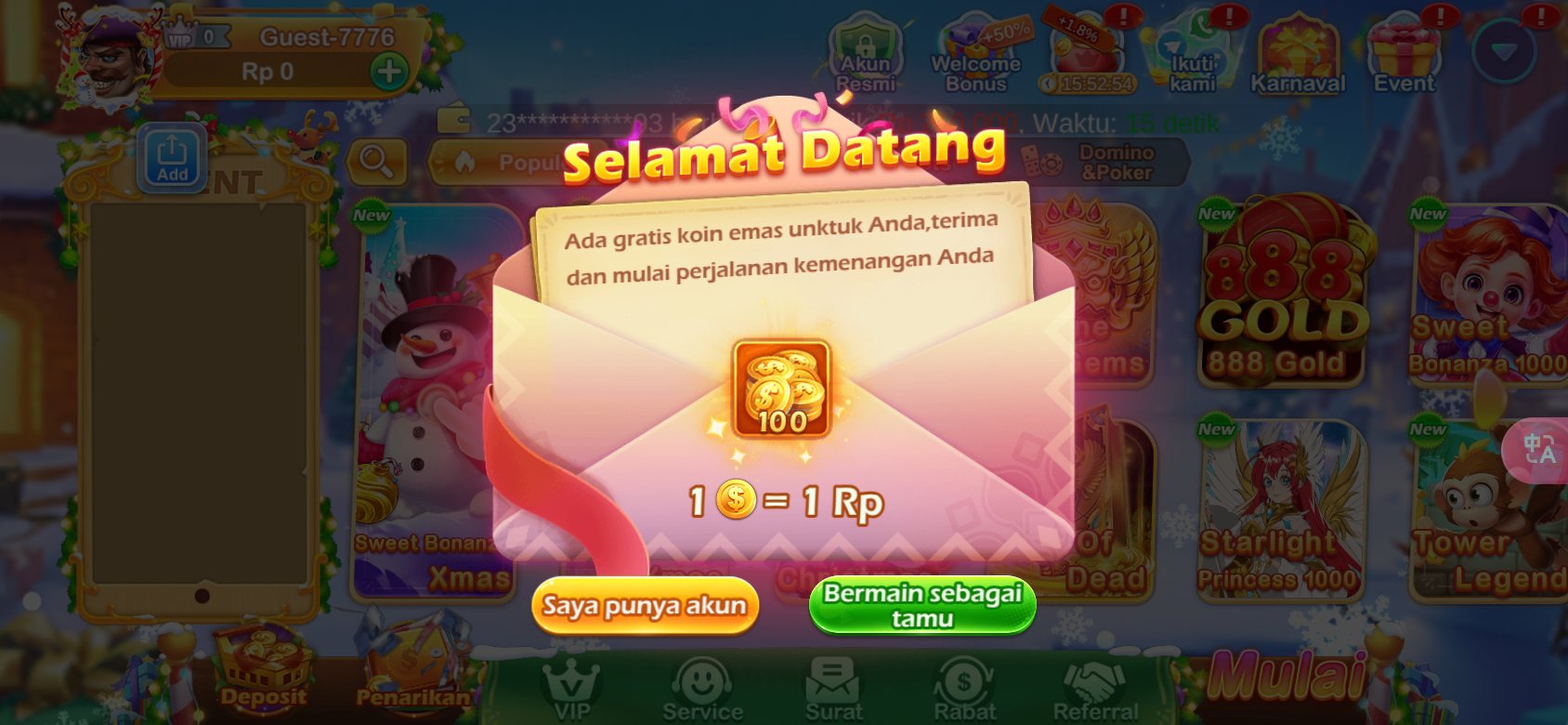 Unduh 6836 Slot APK dan nikmati 100 koin emas gratis untuk pengguna baru.